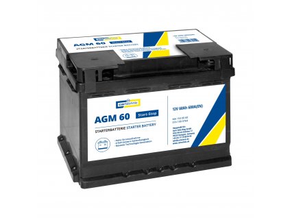Autobaterie AGM 60 Ah 12V, pro start-stop systém, 242x175x190 mm - Cartechnic