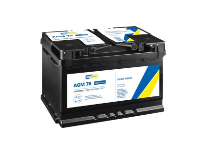 Autobaterie AGM 70 Ah 12V, pro start-stop systém, 278x175x190 mm - Cartechnic