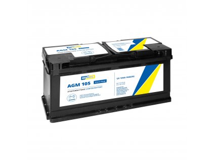 Autobaterie AGM 105 Ah 12V, pro start-stop systém, 392x175x190 mm - Cartechnic