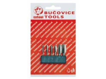 Závitové bity M4 - M12 HSS, sada 6 ks - Bučovice Tools