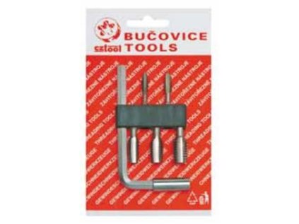 Závitové bity M3 - M8 HSS se zástrčným klíčem 1/4", sada 6 ks - Bučovice Tools