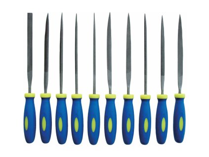 Pilníky jehlové 150 mm, různé druhy, sada 10 ks - EXTOL CRAFT EX8801 01