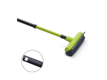 Koště - smeták gumový, šířka 34 cm, teleskopická násada, stěrka