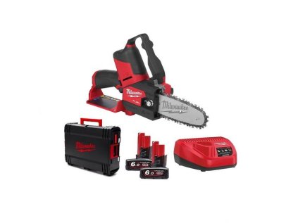 Aku prořezávací pila 12V, 2 baterie 6,0 Ah a nabíječka - Milwaukee M12 FCHS-602X Hatchet