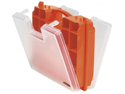 Organizér 290x210x80 mm. oboustranný, 27 přihrádek, plast