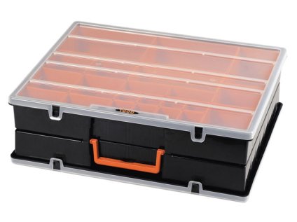 Organizér 420x350x125 mm, oboustranný, 44 přihrádek, plast