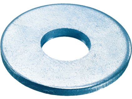 Podložky pod nýty 8,4x24x2,0 mm, DIN 9021, pozinkované, sada 100 ks