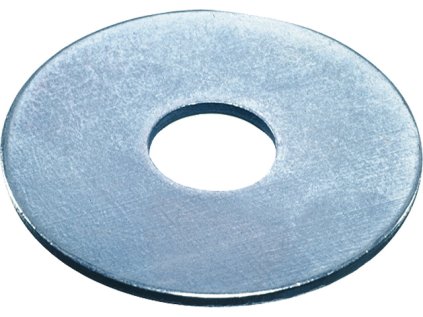 Podložky pod šrouby M12 ploché, 13x30 mm, pozink, sada 100 ks