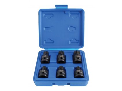 Zástrčné hlavice 1/2" úderové TORX, sada 6 ks - ASTA