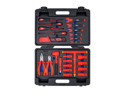 Elektrikářské nářadí VDE, izolace 1000 V, sada 25 dílů - BGS 7130 01