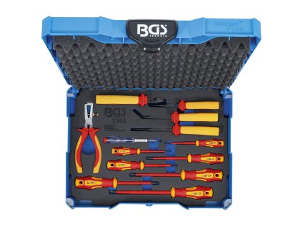 Elektrikářské nářadí VDE, izolace 1000 V, sada 13 dílů v kufru Systainer - BGS 3355 01