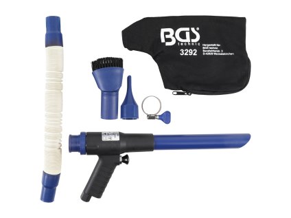 Odsávací a ofukovací pistole, s přepínáním, sada 9 dílů - BGS 3292 01