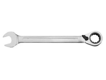 Očkoplochý klíč ráčnový 22 mm s přepínáním, vyhnutý 15 ° - 4Czech 4CZ-277R-22