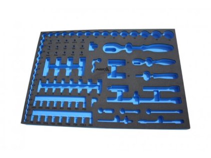 Pěnová vložka prázdná, pro modul velké gola sady 1/4" a 1/2" - ASTA
