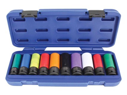 Nástrčné hlavice pro rázové utahováky 1/2", 15-24 mm, sada 10 ks A-WN1210 1