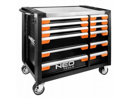 Vybavený montážní vozík, 12 zásuvek s nářadím, 229 dílů - NEO tools 84-225+G