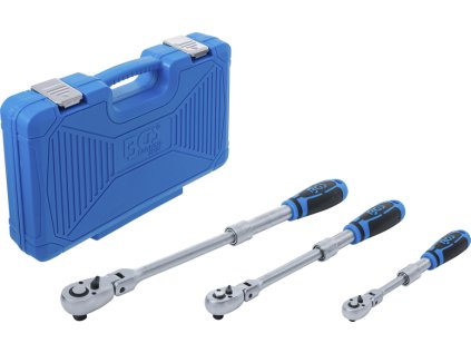 Teleskopické ráčny s kloubem 210-490 mm, sada 3 ks - BGS 25128