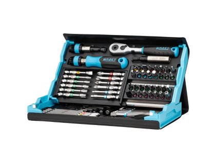 Sada bitů, úhlových šroubováků a ráčny 14“, 73 dílů v pouzdře - HAZET 2200SC-31