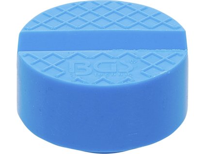 Gumová podložka zvedáku 65 x 29 mm, nosnost 3t, modrá barva - BGS 72108