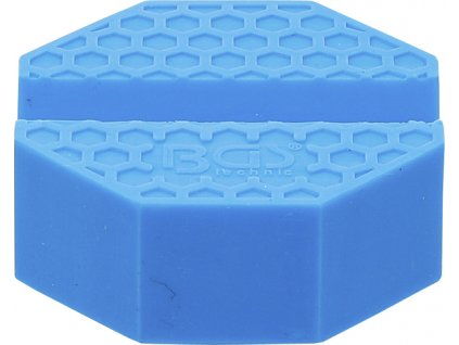 Gumová podložka zvedáku 70x70x26 mm, nosnost 2t, modrá barva - BGS 72109