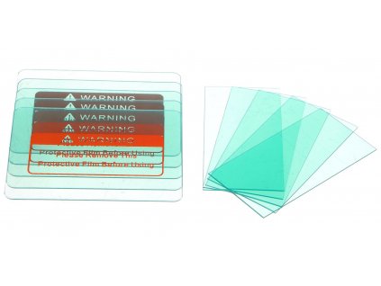 Ochranné sklo pro svářecí kuklu, 10 ks, náhradní díl - SIXTOL