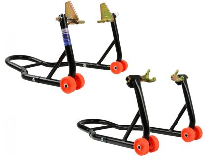 Set stojanů na silniční motocykl - motostojan, nosnost 270 kg