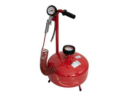 Přenosný pneuhustič 15 l, maximální tlak 10 bar a