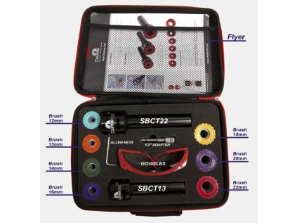 Sada pro čištění závitů šteftů kol 13-22 mm - Counteract SBCT