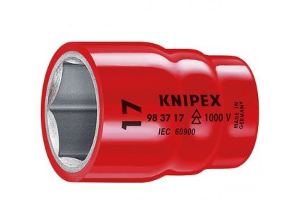 Hlavice nástrčná, 3/8", šestihran, izolovaná, 1000V, různé velikosti - KNIPEX