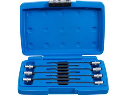Zástrčné hlavice TORX s kuličkou 1/4", T10-T40, prodloužené 130 mm, sada 7 dílů - BGS 8618