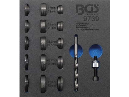 Děrovače pro parkovací senzory, průměr 17-32 mm - BGS 9739