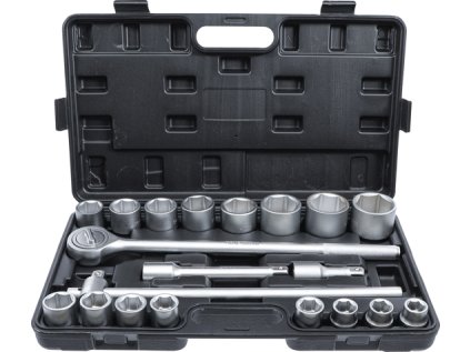 Gola sada 3-4, 6hranné hlavice 19-50 mm, 21 dílů bgs do it yourself 1202