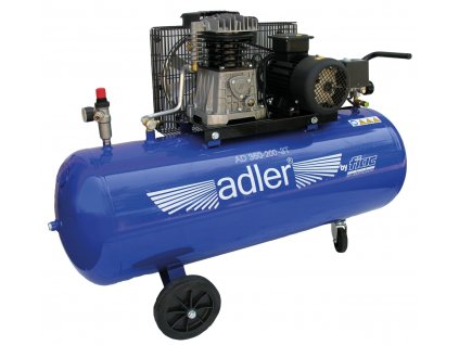 Vzduchový kompresor 200l, 400V, 10 bar, olejový, dvouválcový - ADLER AD360-200-3T