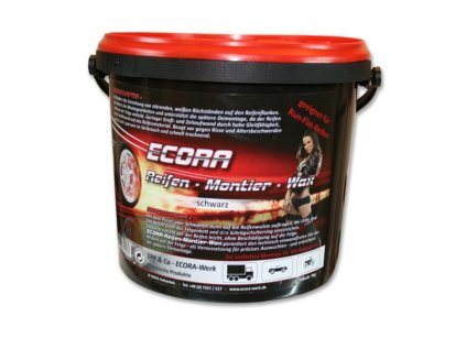 Montážní pasta - vazelína pro osobní i nákladní pneu, černá, 5 kg