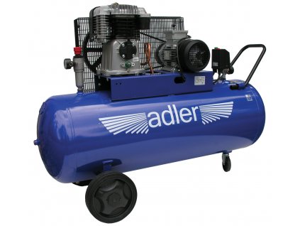 Vzduchový kompresor 200l, 400V, 3 kW, 10 bar, olejový, dvouválcový - ADLER AD360-200-3T