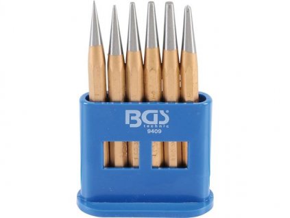 BGS Technic BGS 9409 Vyrážeče/důlčíky pr. 1 ÷ 5 mm BGS109409 (Sada 6 dílů)