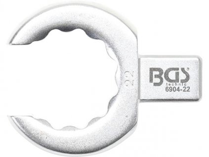 BGS Technic BGS 6904-22 Otevřený očkový klíč 22 mm, nástrčný s upínáním 9 x 12 mm