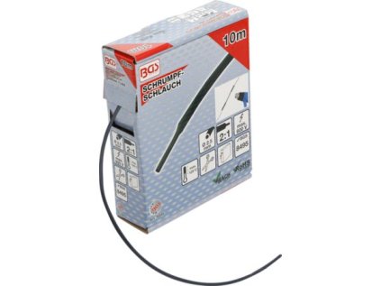 BGS Technic BGS 6846 Teplem smrštitelná trubička pr. 2,5 mm x 10 m. Černá