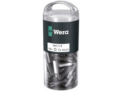 Wera 072452 Houževnaté bity 1/4" TX 40 867/1 Z TORX DIY (Balení 100 ks)