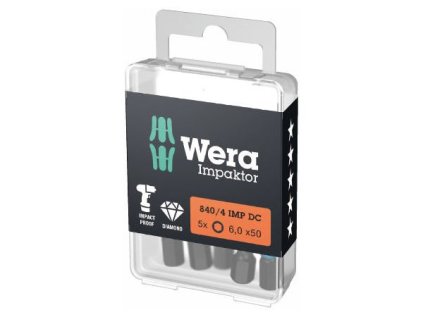 Wera 057644 Bit 1/4" inbus 4 x 50 mm 840/4 IMP DC Impaktor
