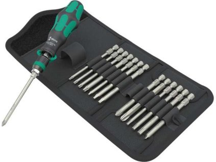 Wera 051066 Držák bitů Kraftform Kompakt 838 RA-R M Imperial Set 1 včetně bitů (Sada 15 dí