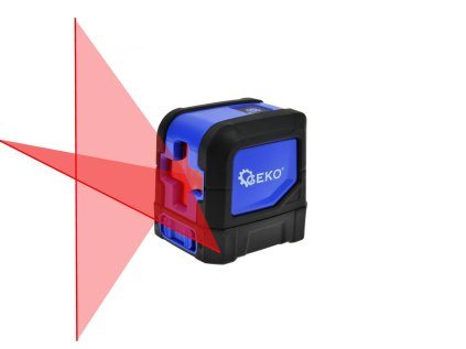Křížový laser, samonivelační, dosah 20 m - GEKO