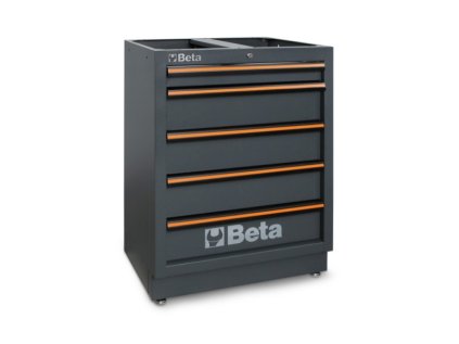 Skříň s 5 zásuvkami pro sestavu dílenského nábytku C45PRO - Beta Tools