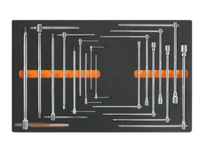 Modul pěnový - nástrčné a zástrčné T-klíče, 16 ks - Beta Tools