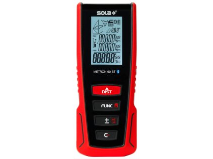 Laserový dálkoměr, rozsah 60 m, bluetooth - SOLA