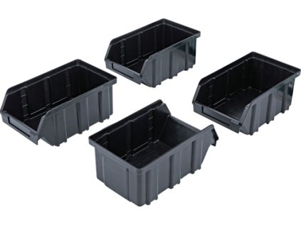 Ukládací boxy se závěsnou kolejnicí, 4 ks - BGS 80195
