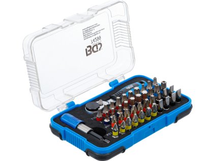 Bity 1-4 6hranné, ploché, křížové a TORX, s ráčnou, sada 43 dílů - BGS 74299 1