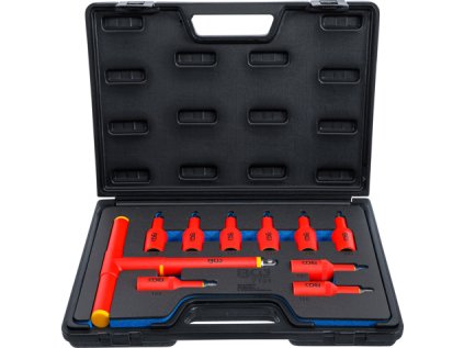 Zástrčné hlavice TORX 1/2" VDE pro elektrikáře, T20-T55, sada 10 dílů - BGS 7131