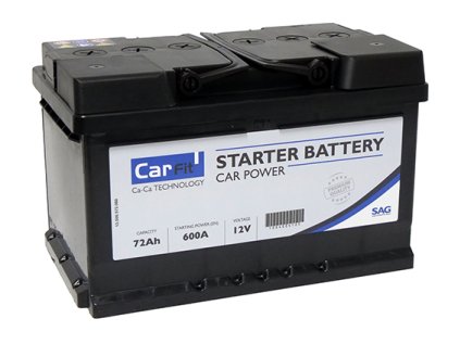 Autobaterie CARFIT 72 Ah, 580 A, 12 V, L3B, 278x175x175 mm