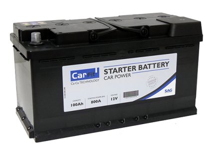 Autobaterie CARFIT 100 Ah, 800 A, 12 V, L5, 353x175x190 mm
